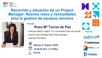 Recorrido y situación de un Project Manager: Nuevos retos y necesidades ante la gestion de equipos remotos WEBINAR