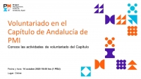 Voluntariado en el Capítulo de Andalucía de PMI