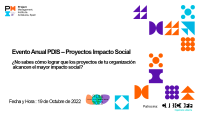 Evento Anual PDIS – Proyectos Impacto Social