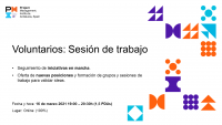 Voluntarios: Sesión de trabajo
